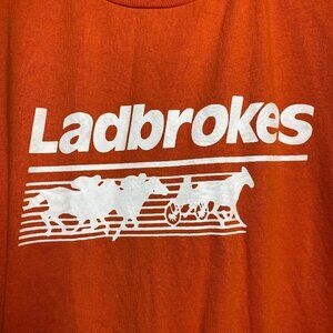 Vintage Horse Racing Shirt XL 1990's Ladbroke Racing